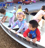recess on the playground at Vacaville Child Care